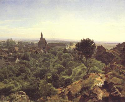 Ferdinand Georg Waldmuller Waldmuller View of Modling (nn02) Sweden oil painting art